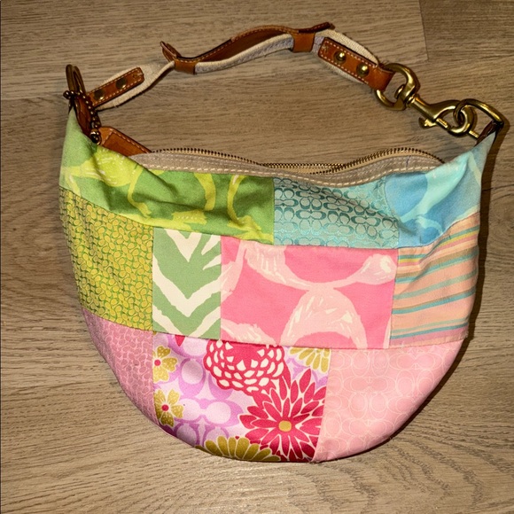 Colorful Coach Patchwork Purse - Picture 3 of 8